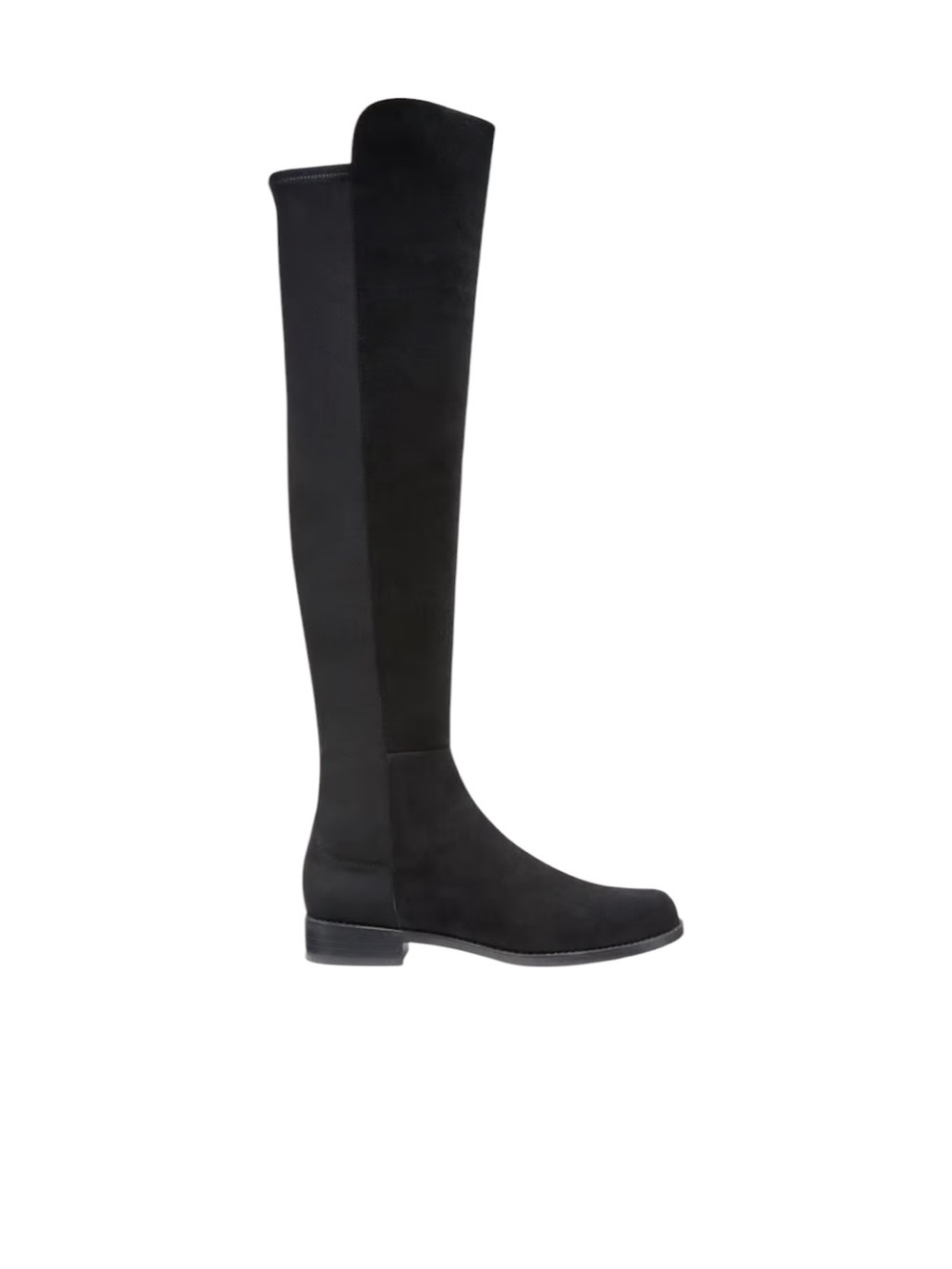 Stuart Weitzman 5050 Black Suede Stretch Over-the-Knee Boots Size 8.5